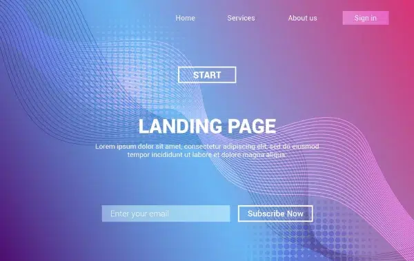 landing page چیست